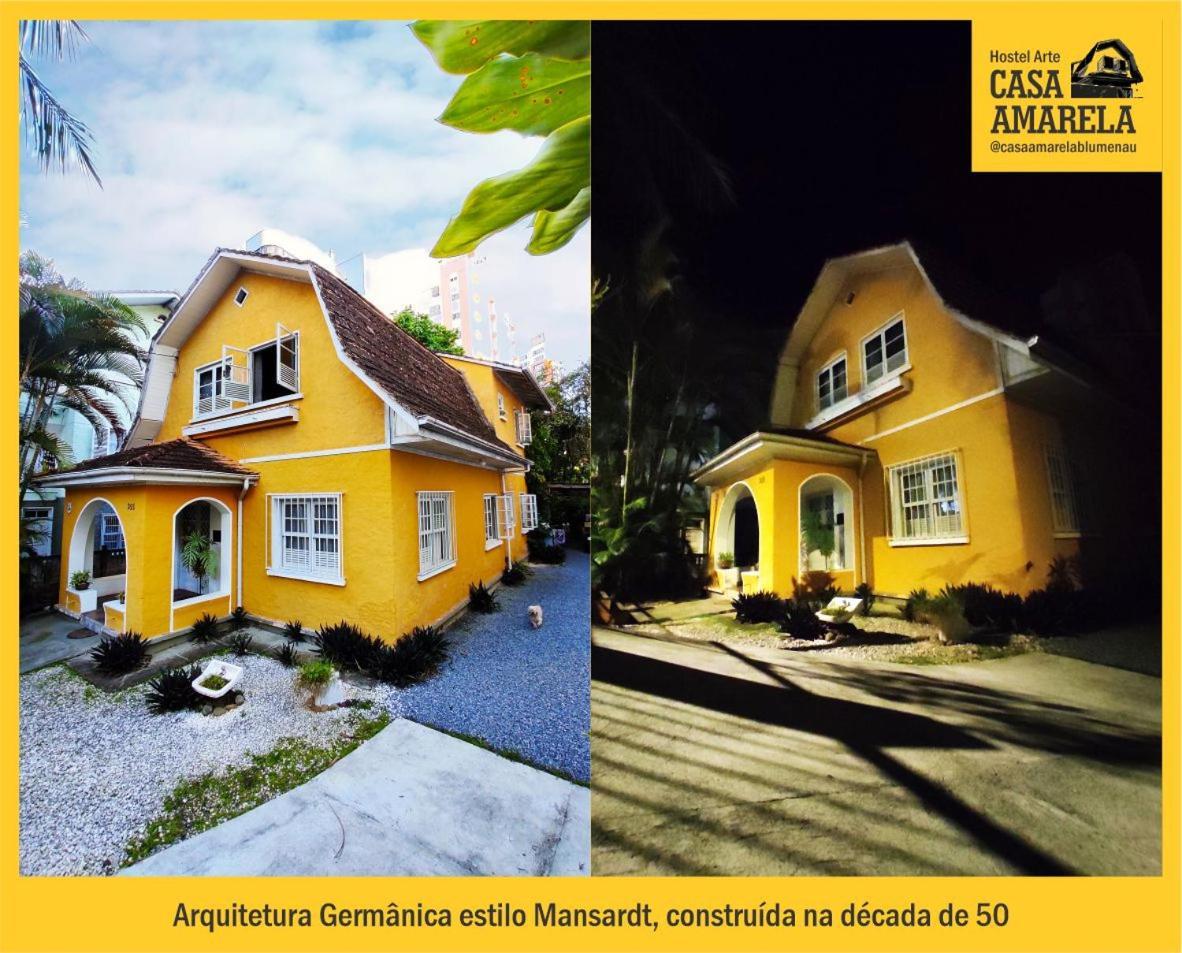 Casa Amarela Blumenau Hospedagem Alternativa Hostel Bagian luar foto